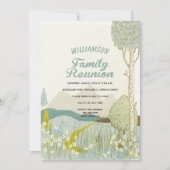 Family Reunion Woodland Picnic Kaart (Voorkant)