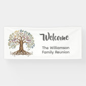 Family Reunion Yard Sign Spandoek (Horizontaal)