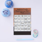 Family Reunion Zoek iemand en wat prijs games Flyer (Enkel)