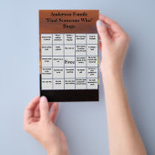 Family Reunion Zoek iemand en wat prijs games Flyer (Hand)