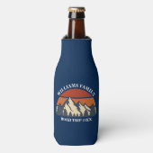 Family Road Trip Mountains Sunset Custom Reunion Flesjeskoeler (Fles Voorkant)