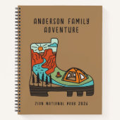 Family Road Trip Travel Journal, RV Camping Notitieboek (Voorkant)