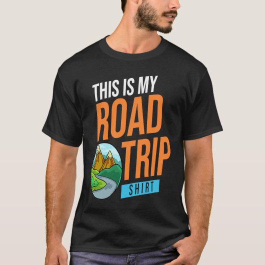 Family Road Trip Vacation Planner Usa T-shirt (Voorkant)