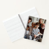 Family Script Collage Chic Notitieboek (Binnen)
