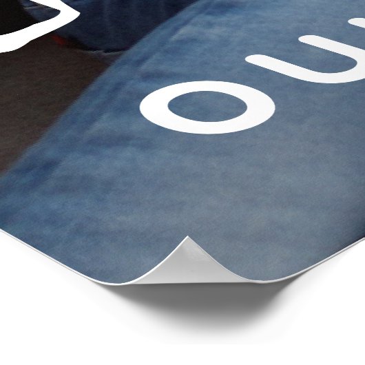 Family Script Collage Chic Poster (Hoek)