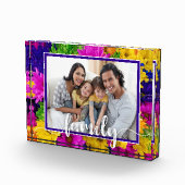 FAMILY Script Colorful Flowers Fotoblokken (Rechts)