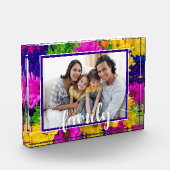 FAMILY Script Colorful Flowers Fotoblokken (Links)
