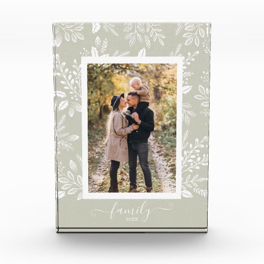 FAMILY Script Overlay Elegant botanica Fotoblokken (Voorkant)