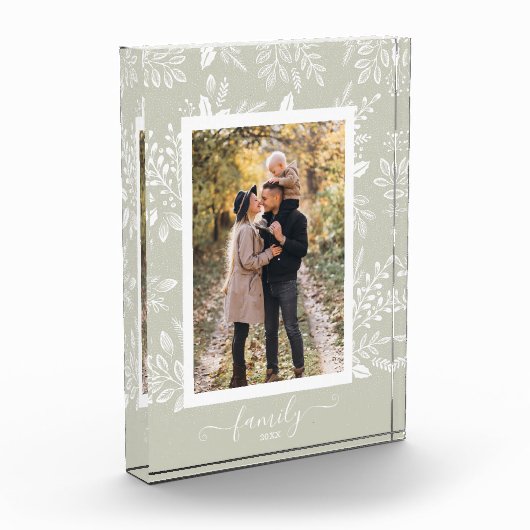 FAMILY Script Overlay Elegant botanica Fotoblokken (Links)