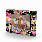 FAMILY Script Overlay Tropical Floral Fotoblokken (Rechts)