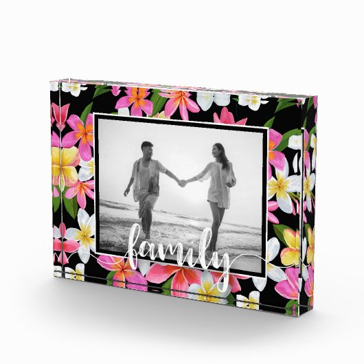FAMILY Script Overlay Tropical Floral Fotoblokken (Rechts)