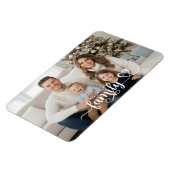 Family Script Photo Heart Name Custom Magneet (Linkerzijde)