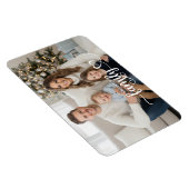 Family Script Photo Heart Name Custom Magneet (Rechterzijde)