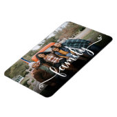 Family Script Photo Magnet Magneet (Linkerzijde)