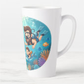 Family Scuba Diving Adventure Latte Mok (Rechts)