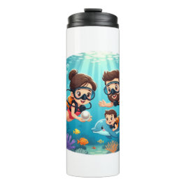 Family Scuba Diving Adventure Thermosbeker