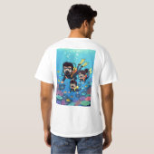 Family Scuba Diving Fun T-shirt (Achterkant volledig)