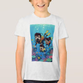 Family Scuba Diving Fun Tri-Blend Shirt (Voorkant)