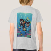 Family Scuba Diving Fun Tri-Blend Shirt (Achterkant)