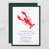 Family Seafood Boil Crawfish Cookout Kaart (Voorkant / Achterkant)