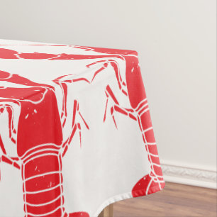 Family Seafood Boil Lobster Party Patroon Aangepas Tafelkleed