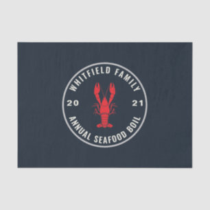 Family Seafood Boil Party 4 juli Custom Tissuepapier