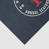 Family Seafood Boil Party 4 juli Custom Tissuepapier (Detail)