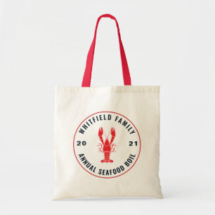 Family Seafood Boil Party 4 juli Custom Tote Bag
