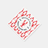 Family Seafood Boil Personalized Lobster Paper Servet (Hoek)