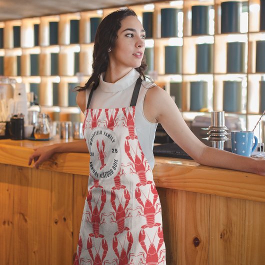 Family Seafood Boil Personalized Lobster Schort