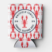 Family Seafood Boil Personalized Summer Lobster Blikjeskoeler (Voorkant)