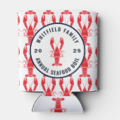 Family Seafood Boil Personalized Summer Lobster Blikjeskoeler (Achterkant)