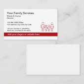 Family Services Center Business Profile Kaarten Visitekaartje (Voorkant / Achterkant)