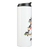 Family Sets Christmas Matching Boston Terrier Xmas Thermosbeker (Gedraaid links)