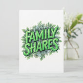Family Shares Kaart (Staand voorkant)