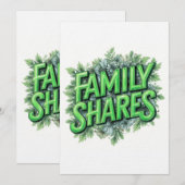Family Shares Kaart (Voorkant / Achterkant)