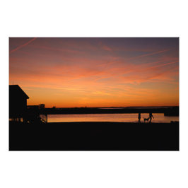 Family Silhouette Foto Afdruk