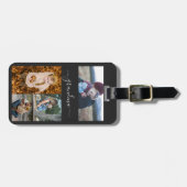 Family Simple Collage Modern Love oma mama Bagagelabel (Voorkant horizontaal)