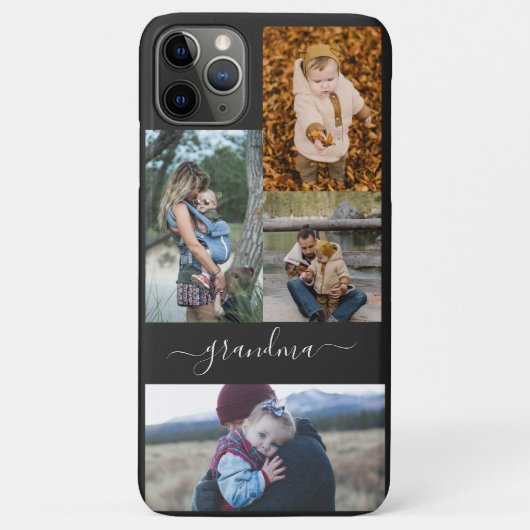 Family Simple Collage Modern Love oma mama Case-Mate iPhone Case (Achterkant)