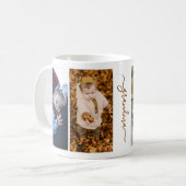 Family Simple Collage Modern Love oma mama Koffiemok (Voorkant links)