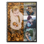 Family Simple Collage Modern Love oma mama Notitieboek (Voorkant)