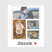 Family Simple Collage Modern Love oma mama Sticker (Vel)