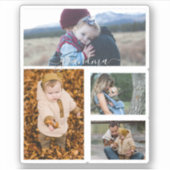 Family Simple Collage Modern Love oma mama Sticker (Voorkant)