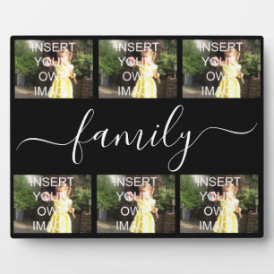 Family Six Collage Gift Plaque Fotoplaat