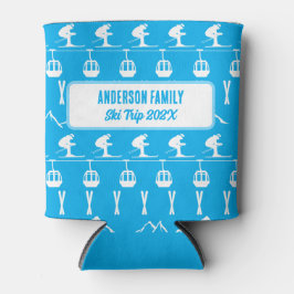 Family Ski Vacation Souvenir Blikjeskoeler