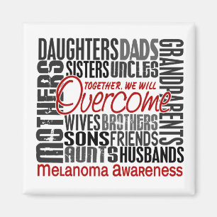 Family Square Melanoma Magneet