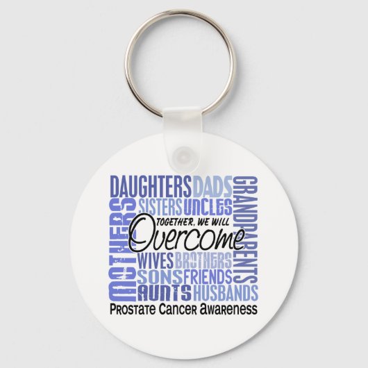 Family Square Prostate Cancer Sleutelhanger (Voorkant)