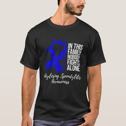 Family Support Ankylosing Spondylitis Awareness T-shirt (Voorkant)