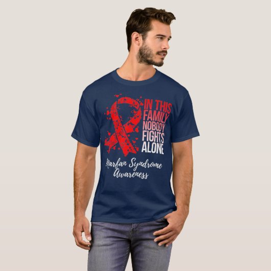Family Support Marfan Syndrome Awareness T-shirt (Voorkant volledig)