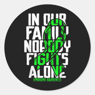 Family Support Non Hodgkins Lymfoom Kanker Bewustz Ronde Sticker